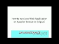How to deploy Java web application in tomcat using eclipse