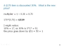 Percent Increases and Decreases