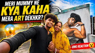 I Created art of myself 🔥 Mummy ne ye kya boldiya 😳|| Full Vlog