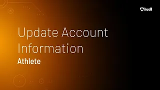 Update Account Information Athlete