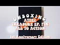 a nostalgic unboxing of ateez ❝treasure ep. fin: all to action❞ (1st anniversary limited edition)