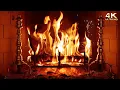 Relaxing Fireplace 4K 10 Hours Christmas Yule Log No Music No Ads