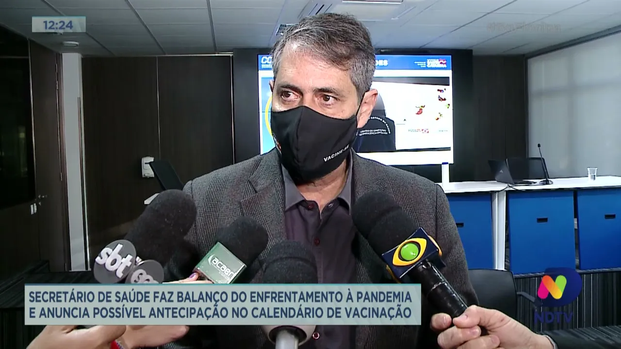 Secretário de Saúde anuncia possível antecipação no calendário de vacinação