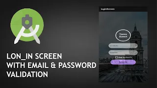 Log In Screen Android Studio With Email Password Validation