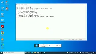 Introduction to VBScript - 1