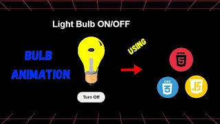 Bulb On Off Project using HTML CSS JavaScript Beginner JavaScript Project Tutorial