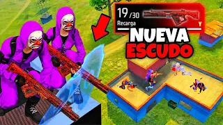 JUGAMOS POR PRIMERA VEZ CON LA NUEVA ARMA ESCUDO en FREE FIRE 🤯 *BERMUDA*