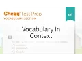 SAT prep - SAT Vocabulary In Context