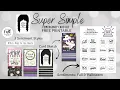 FREE PRINTABLE FAVORITE Fall and Halloween Sentiments Card Sketch Emergency Card Kit V13