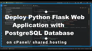 Part 1 Deploying Python Flask Web Application with PostgreSQL Database on cPanel or shared hosting