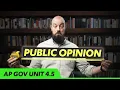 Measuring PUBLIC OPINION AP Gov Review Unit 4 Topic 5 4 5