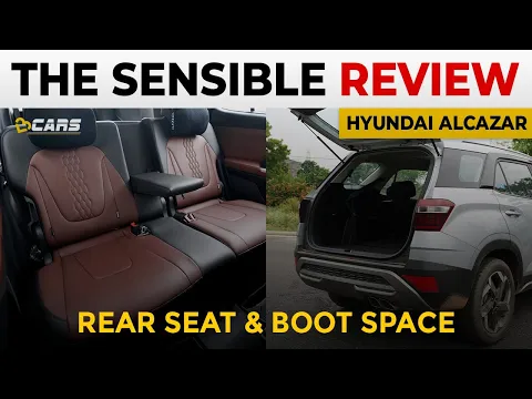 Hyundai Alcazar 7 Seater Rear Seat & Boot Space Review | Can 7 People Sit? | The Sensible Review