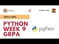 Python GRPA Week 9 IITM BS Data Science Degree Qualifiers
