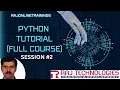 Python Tutorial for Beginners Session - 2 Python IDLE User Input in Python rajonlinetrainings
