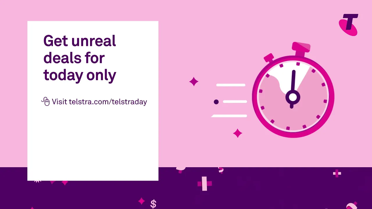 Telstra Motion graphic marketing animated ad video