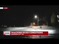 Tracking Monday road conditions in Johnson City