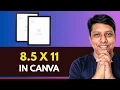 how to MAKE 8 5 x 11 in Canva perfect US Letter setup in minutes
