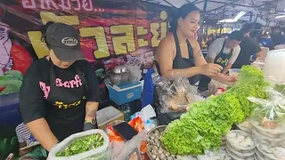 ร้านยำแซ่บโคราช อาหมวยผัวระยำ Spicy Seafood Salad Thailand 🦀 🦐 🐙