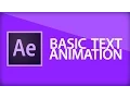 After Effects Tutorial Text Animation and Range Selectors