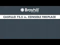 Broyhill Castillo 73 5 in Console Fireplace Assembly