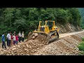 Download Lagu Bulldozer Working on Extreme Mountain Slope | Real Heavy Equipment Road Building Action
