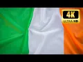 IRISH FLAG FLAG OF IRISH WAVING IRISH FLAG 1 HOURS 4K U