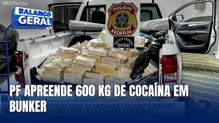 Bunker com 600 kg de cocaína é descoberto em Blumenau durante ação da PF