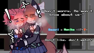 Don t tell MC DDLC Sayori x Monika 17 wlw