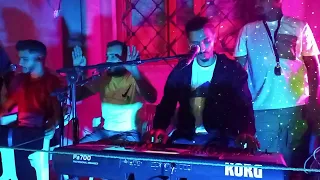 احلا حفلة مع الفنان باتيتا والفنان ساسي شواط والعازف ميسرة والفنان وهندسة الصوت عصام القرقوطي 