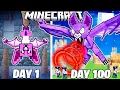I Survived 100 Days as THE BAT in Minecraft!