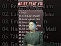 ARIEF PUTRA FULL FEAT YOLANDA 2021-2022 - REMBULAN MALAM🎵TAK SEDALAM INI🎵- TERPOPULER TANPA IKLAN