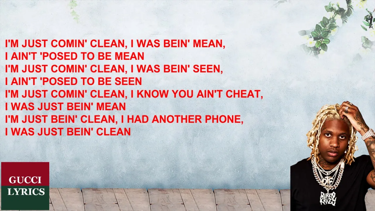 Lil Durk - Coming Clean (lyrics)