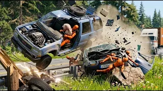 BeamNG Drive: Realistic High Speed Crashes #1