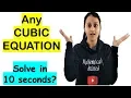 CUBIC EQUATION FACTORIZATION SHORTCUT SOLVING CUBIC EQUATIONS IN 10 SECONDS Math Tricks