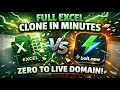 Build a Full Excel Clone in Minutes Using AI Zero to Live Domain
