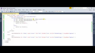 JavaScript runtime error Unable to get property checked of undefined or null reference