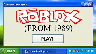 Playing Roblox from 1989 Interactive Physics