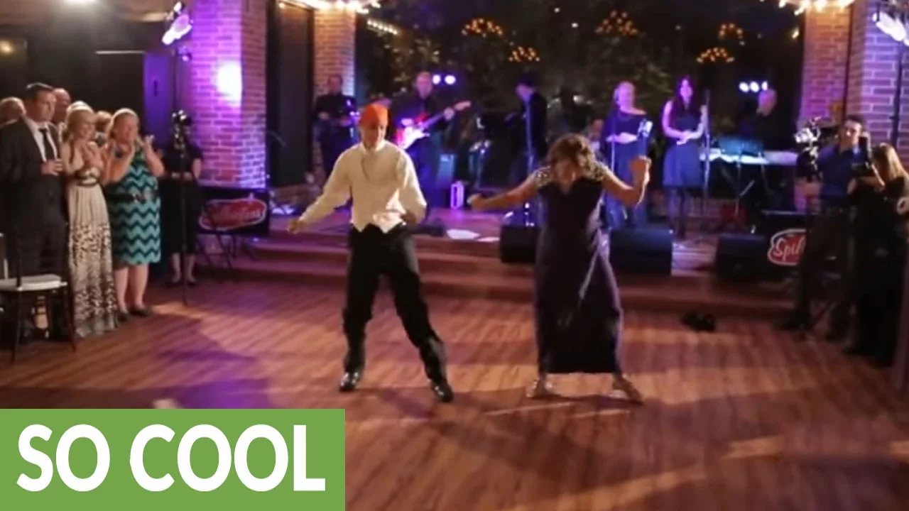 Mother and son have breakout wedding dance