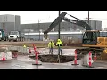 Sewer collapse leaves massive hole in Chouteau Avenue