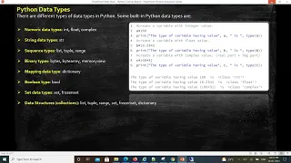 Python For Data Engineering 3 Python Data types