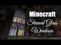 Minecraft Tutorial Gothic Architecture part 2 - Stained Glass Windows