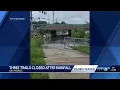 Heavy rains force trail closures around Des Moines
