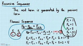 Sequences and Series - Recursive Sequence