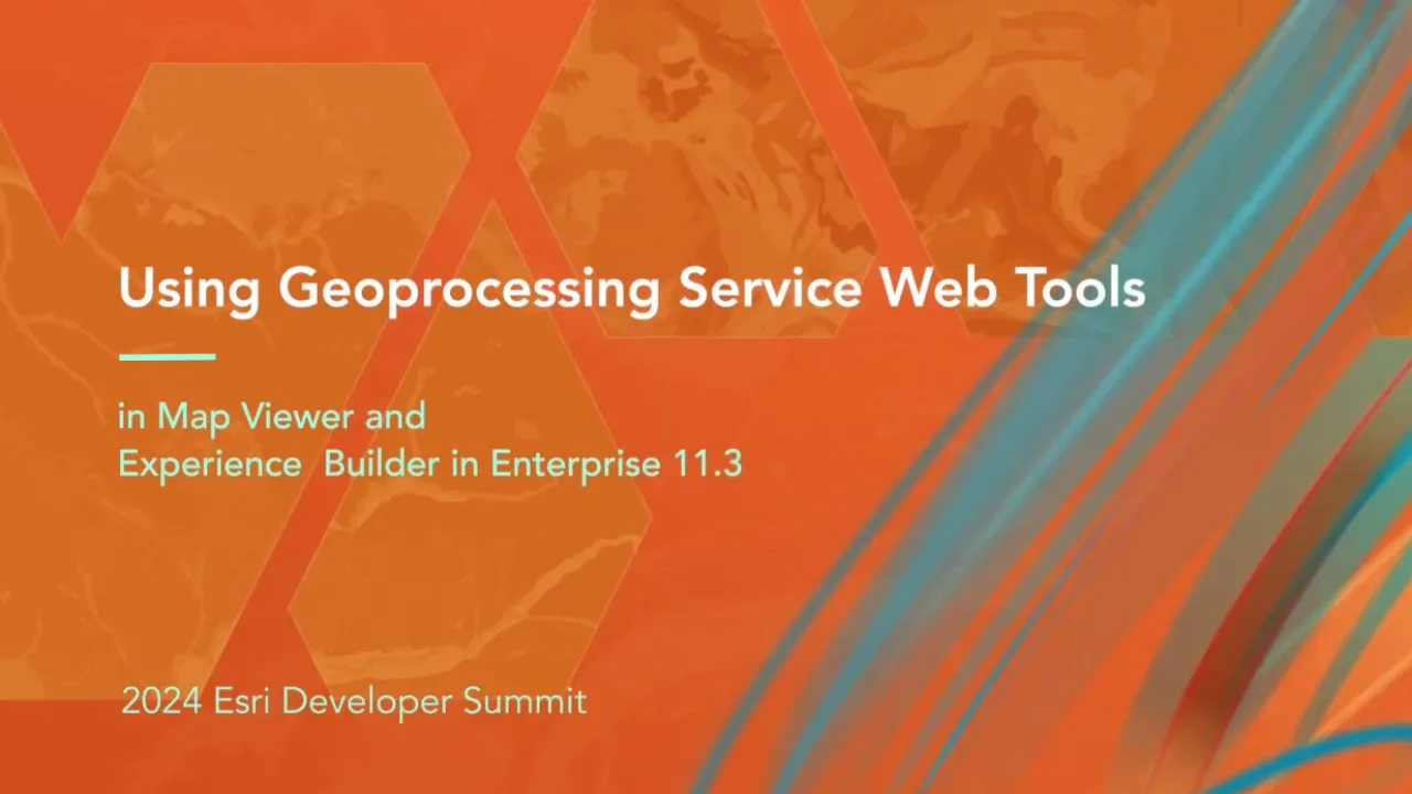 Using Geoprocessing Service Web Tools | ArcGIS Enterprise 11.3