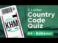 Country Code Quiz - Extreme 3 Letter