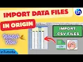How to import data files origin in 2026