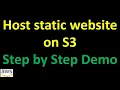 1 - Host static website on S3 end-to-end 3-tier project