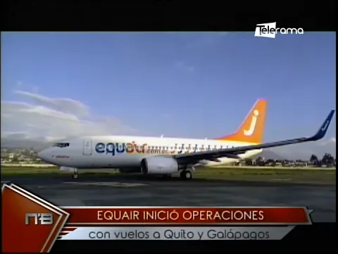 Equair inició operaciones con vuelos a Quito y Galápagos