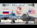 Su-57 vs F-22 Raptor Stealth Fighter jets full Comparison - Speed Range Engine and More