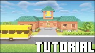 minecraft tutorial how to make a small school